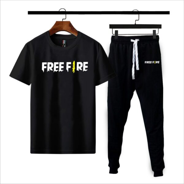 Free fire Yellow & Black Printed Tracksuit - Image 5