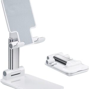Phone Holder with Silicon Pad for Desk Fully Forldable