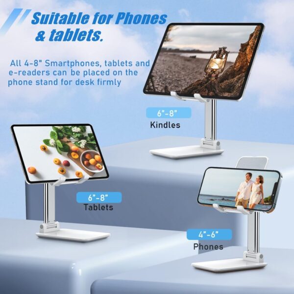 Phone Holder with Silicon Pad for Desk Fully Forldable - Image 3