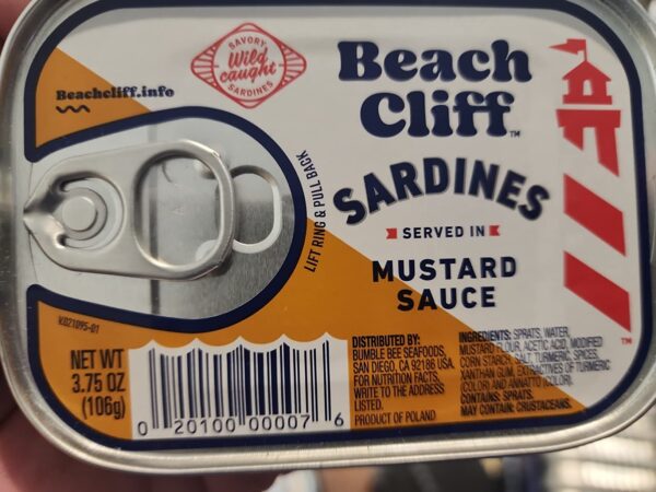BEACH CLIFF Sardines in Soybean Oil, High Protein Food, Keto Food and Snacks - Image 2