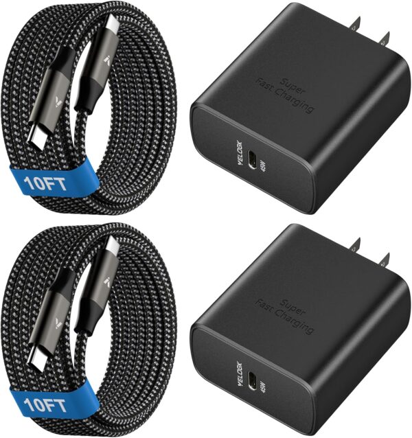 45W Super Fast Charger USB C, 45 Watt Type-C Android Phone Charger