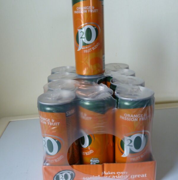 J2O Fruit Juice, Orange and Passion Fruit, 250ml Cans (Pack of 12) - Image 3