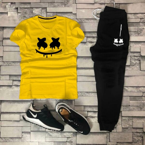 Pack of 2 Yellow Summer Printed Tracksuit - Image 3