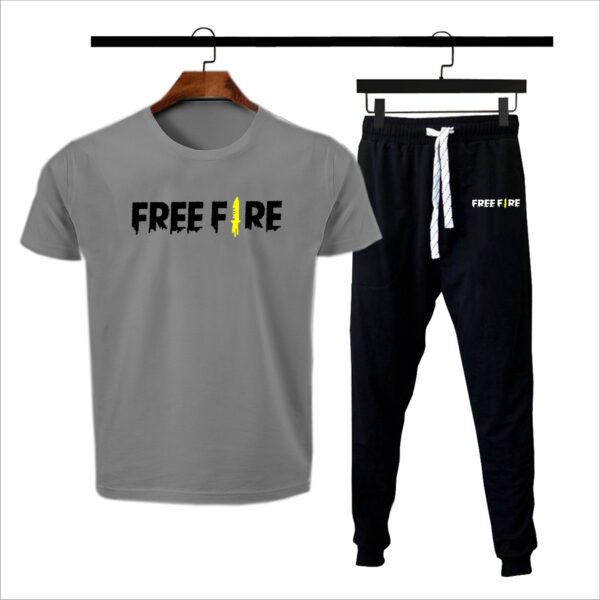 Free fire Yellow & Black Printed Tracksuit - Image 3
