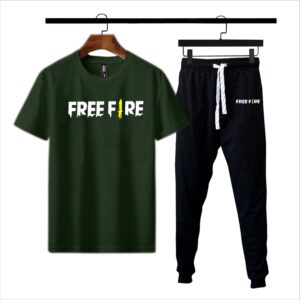 Free fire Yellow & Black Printed Tracksuit