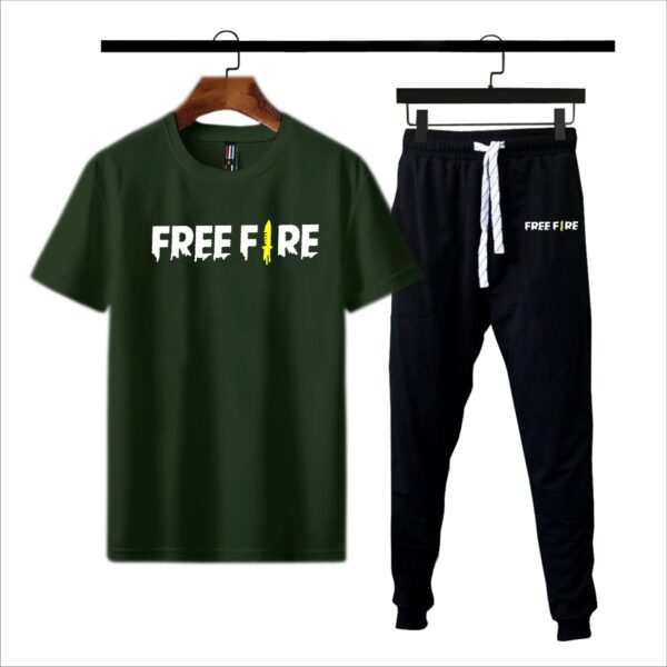 Free fire Yellow & Black Printed Tracksuit
