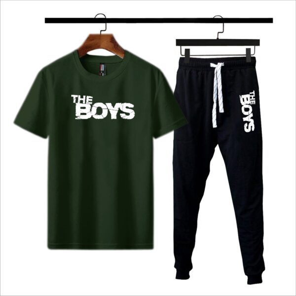 Black The boys printed summer tracksuit - Image 2