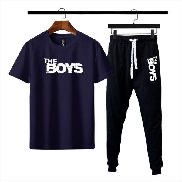 Black The boys printed summer tracksuit - Image 4
