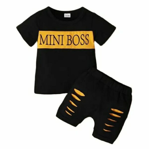Mini Boss T-shirt And Short Pant - Image 2
